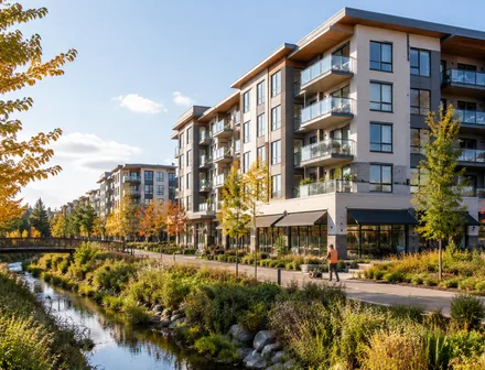 New mid rise condo buildings, condos for sale in Aldergrove Town Centre, Langley