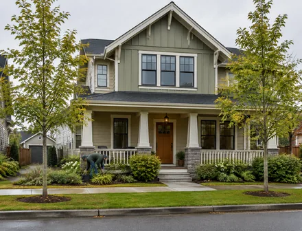 A detached heritage style house with a porch, detached homes for sale in Fort Langley, BC