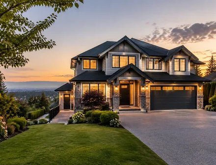 A large house with a separate side entrance to a lower suite in Panorama Ridge, Surrey BC