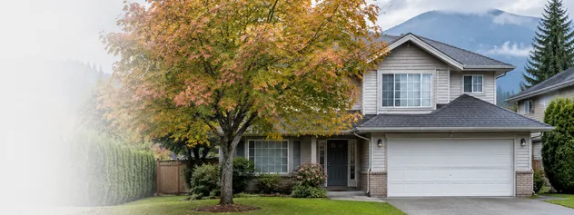 A detached family house with a front garden on a quiet street, detached houses for sale in Pitt Meadows BC
