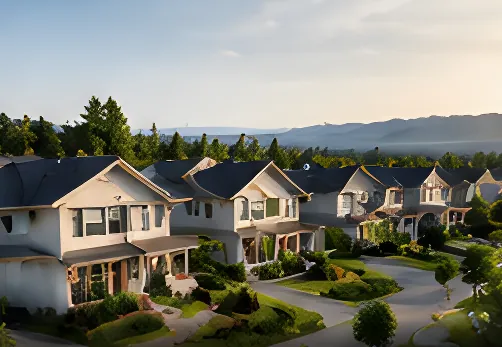 Homes for sale in Cloverdale, Surrey at golden hour