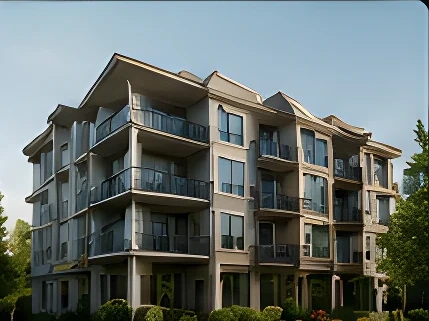 A low-rise condo building in Willoughby Heights, Langley