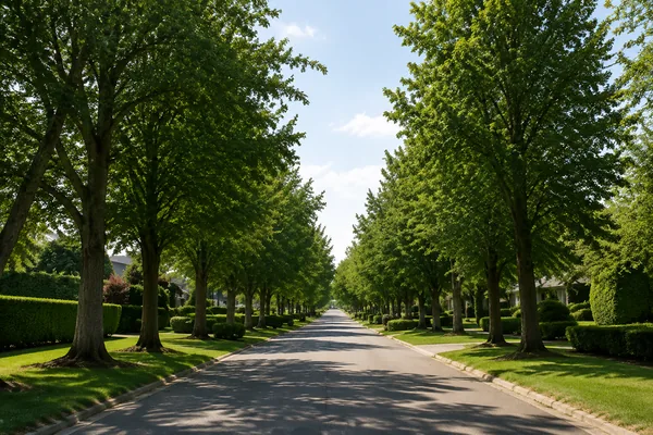 A residential street under a canopy of mature trees, homes for sale in Walnut Grove, Langley BC
